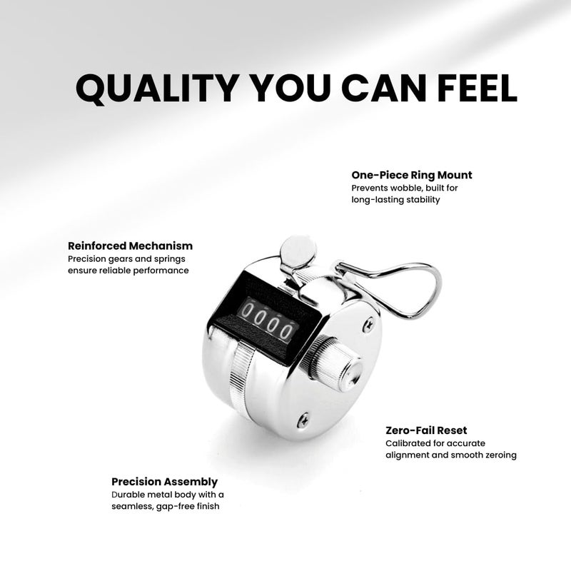 Digi 1st TC-04 Handheld Tally Counter, Digital Pitch Counter Clicker, Mechanical Lap Counter, Taiwan Made Heavy Duty Counter (1-Pack) - Image 3